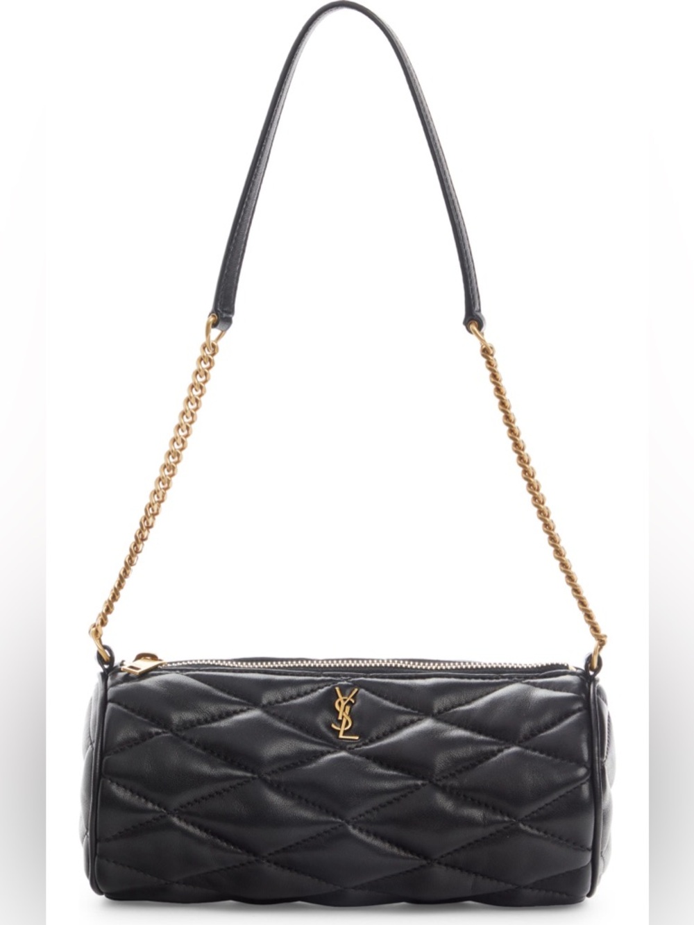 Saint Laurent Sade Quilted Leather Tube Bag - Picture 9 of 11